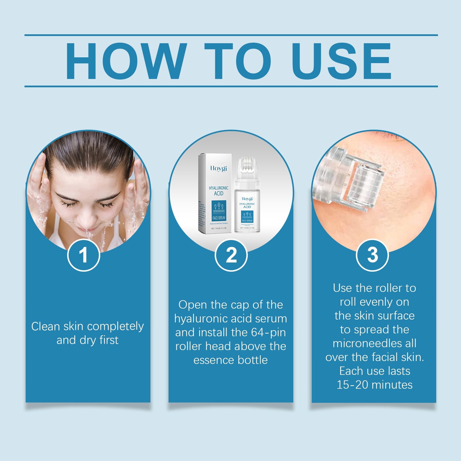 Hyaluronic Acid Face Serum for Hydrating Radiant Skin Care