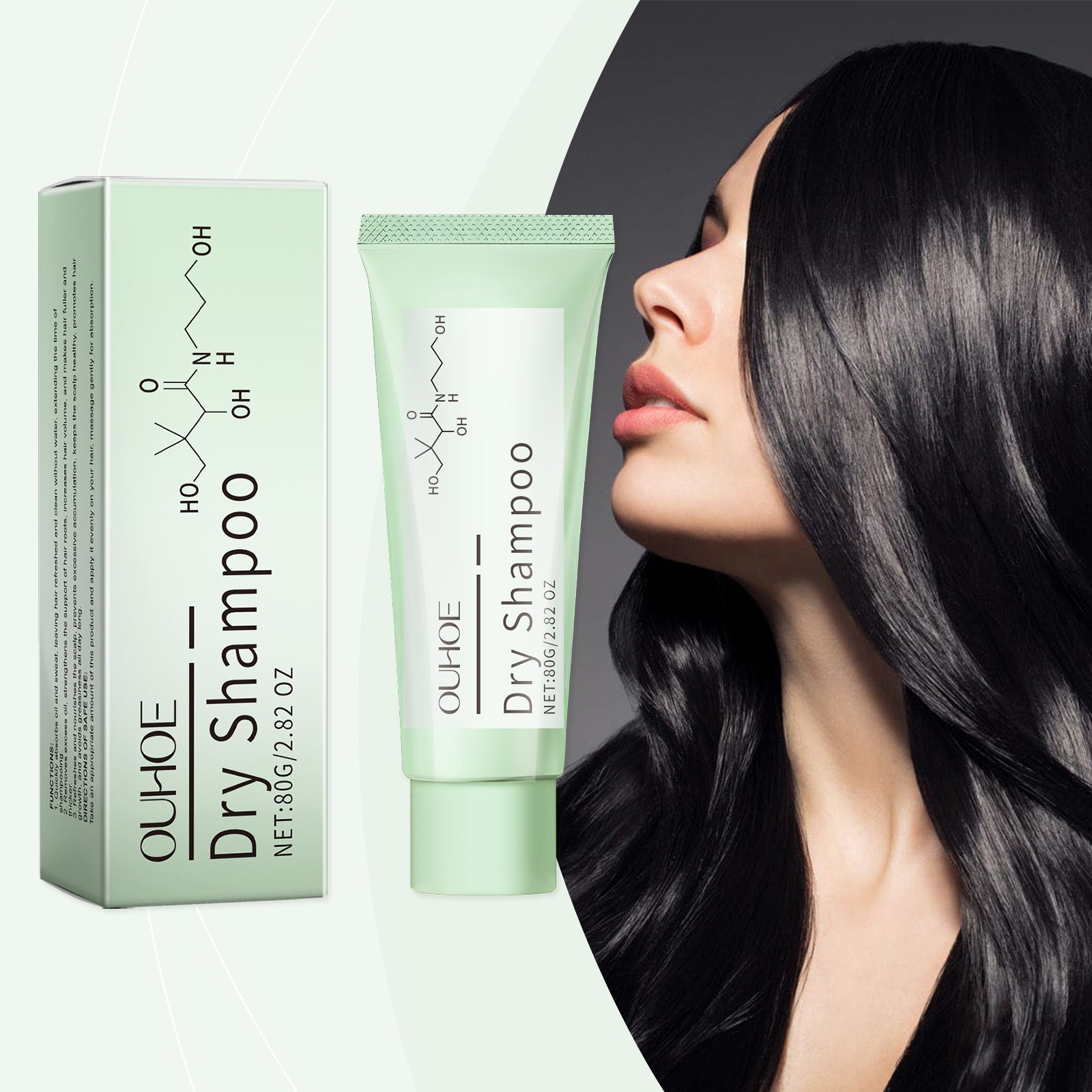 Leave-In Dry Shampoo for Refreshing Hair and Styling Care