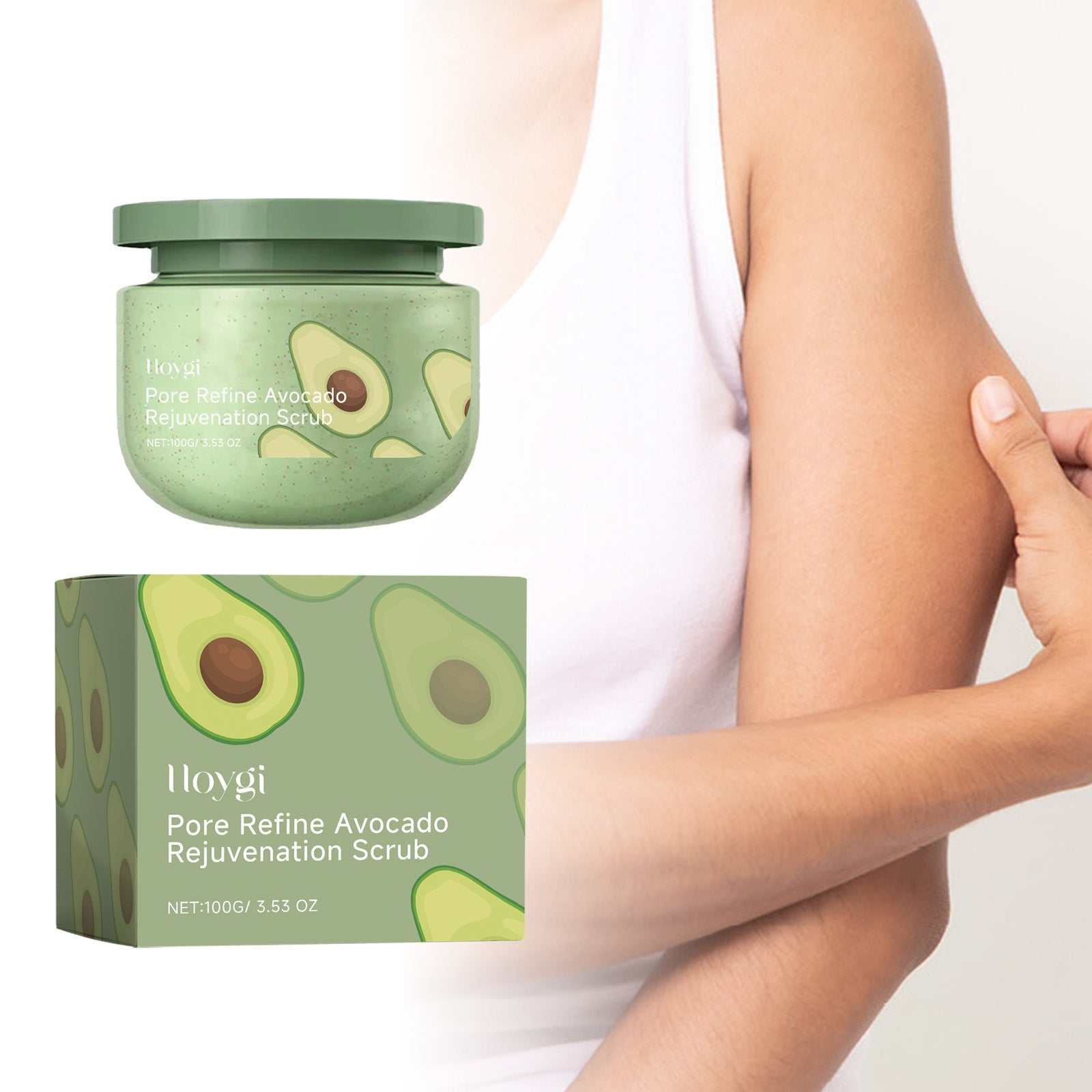 Avocado Body Scrub for Exfoliating Smooth Skin Care