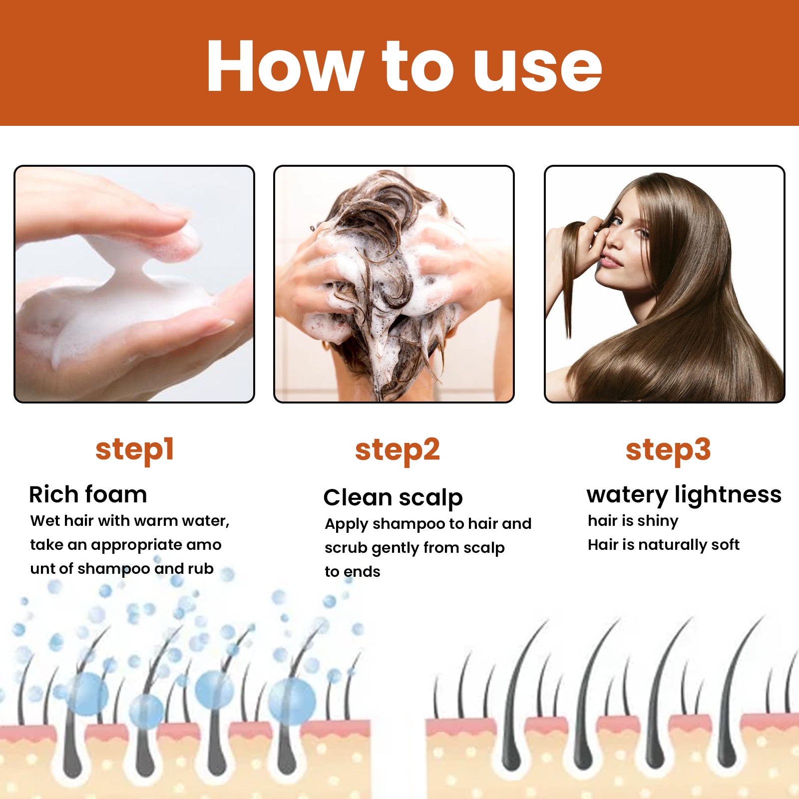 Anti-Fall Shampoo for Hair Growth and Scalp Care