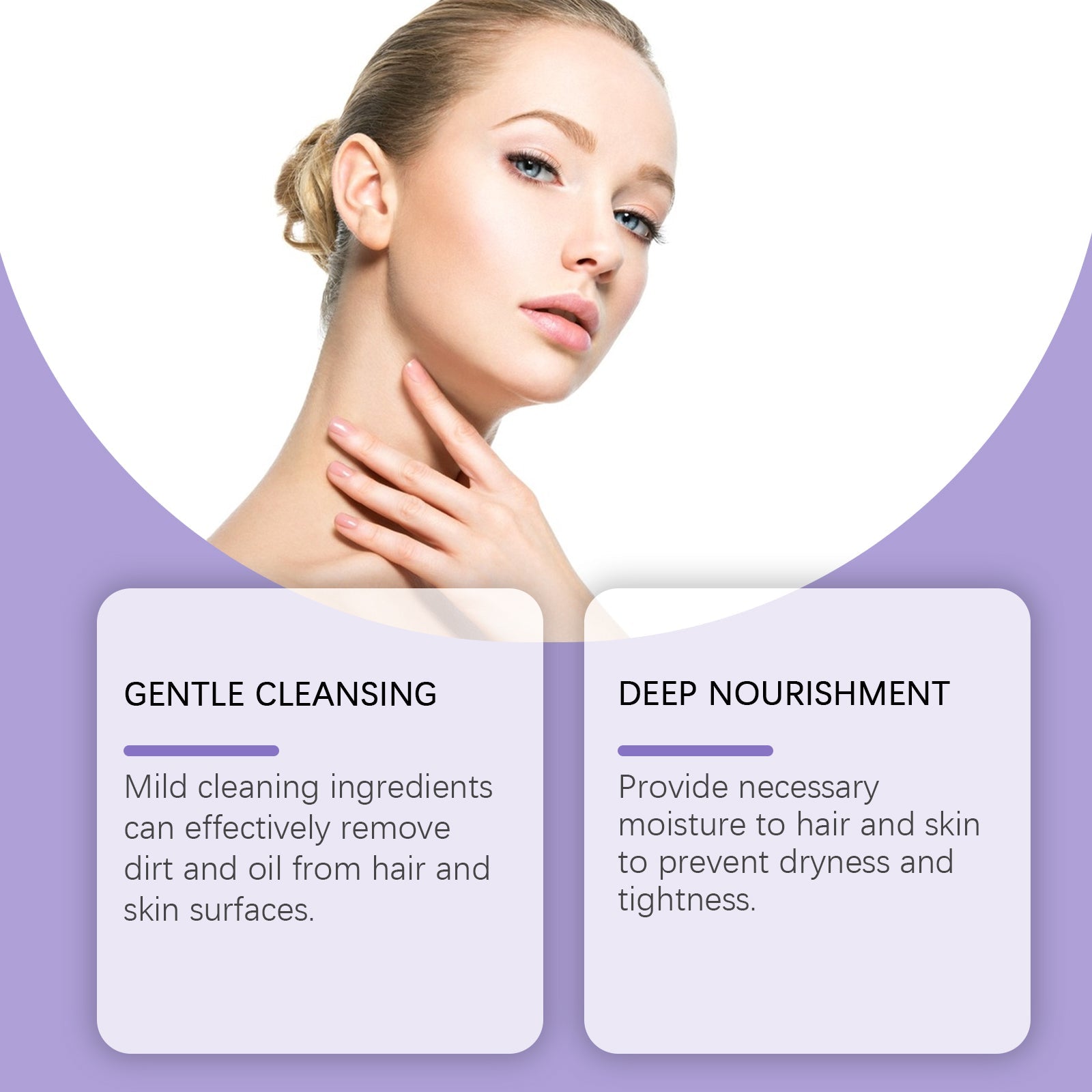Lavender Shampoo & Shower Set for Gentle Skin Care