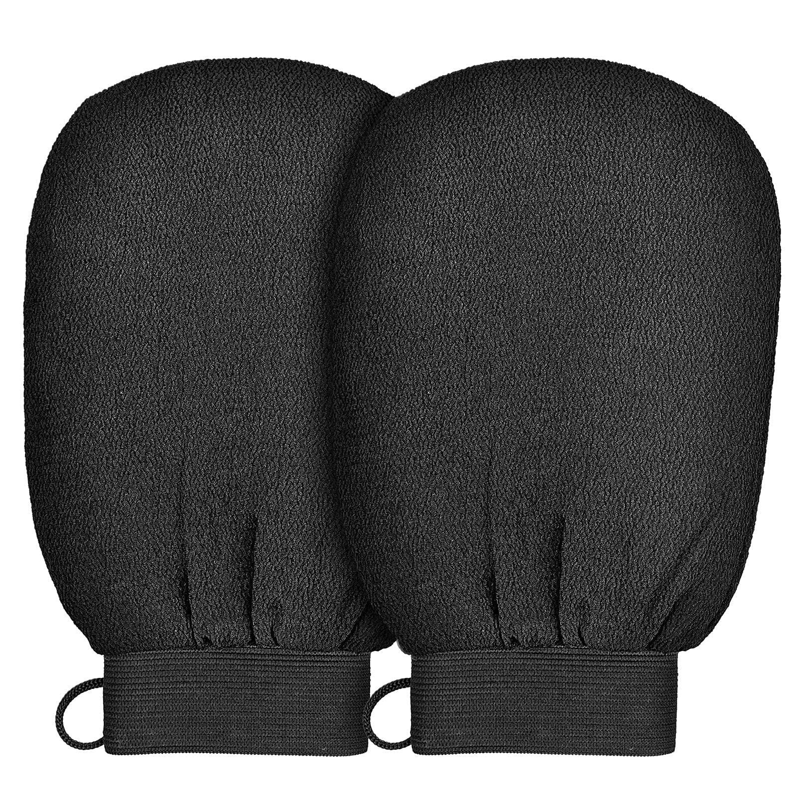 Silk-Like Exfoliating Shower Scrub Gloves for Gentle Skin Care