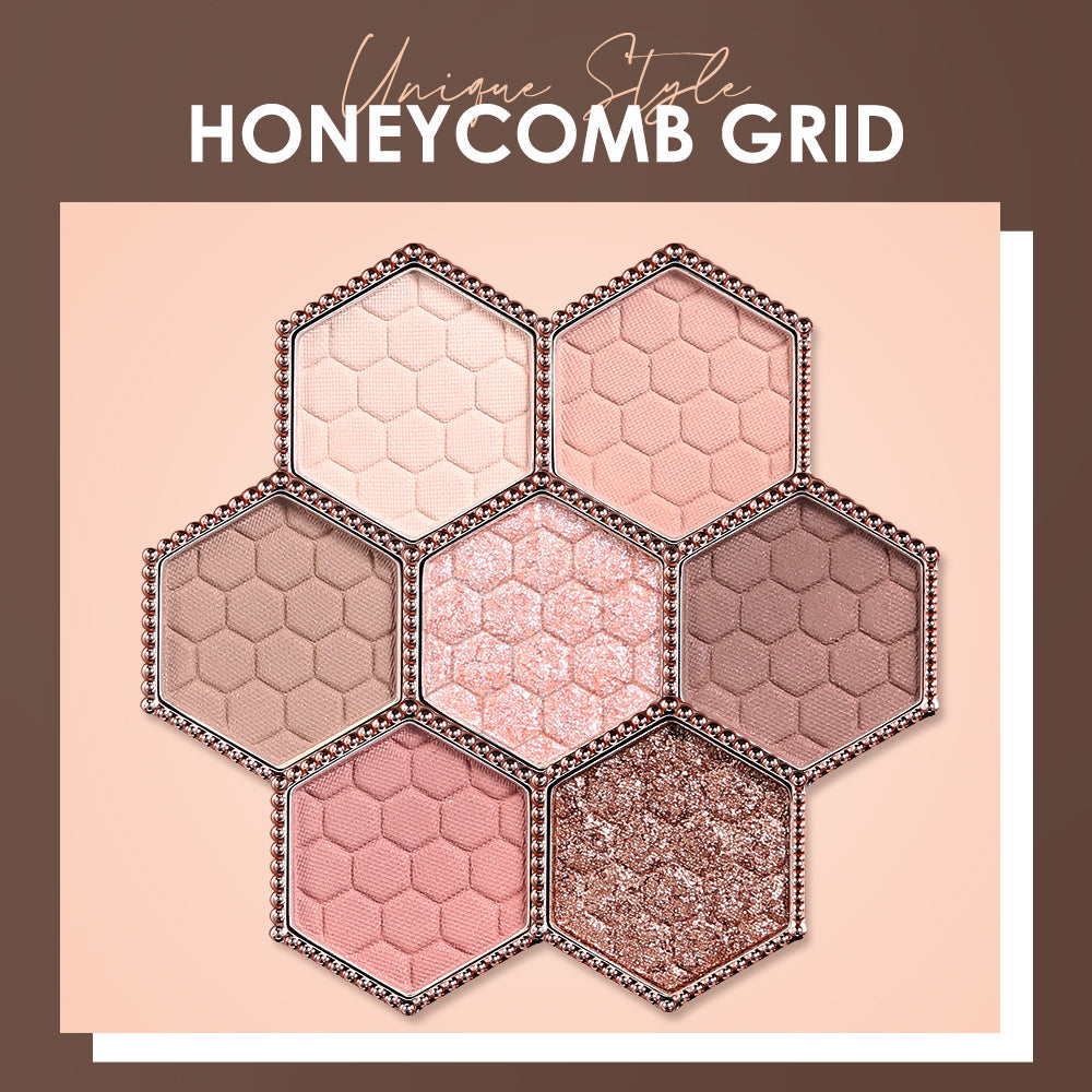 Honeycomb Hexagonal 12-Color Eyeshadow Palette for Natural Makeup