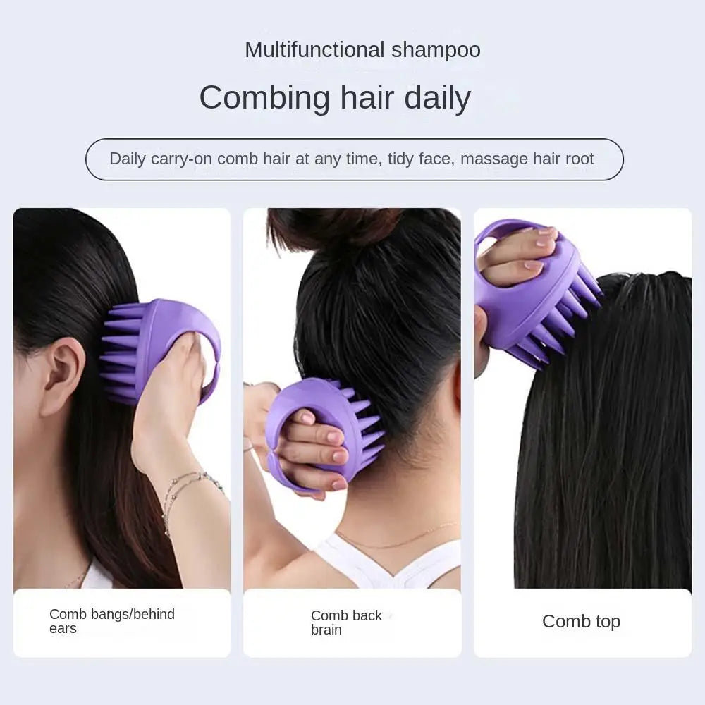 Portable Scalp Massage Shampoo Brush for Hair Care Routine