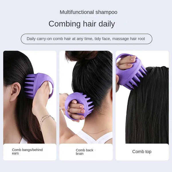 Portable Scalp Massage Shampoo Brush for Hair Care Routine