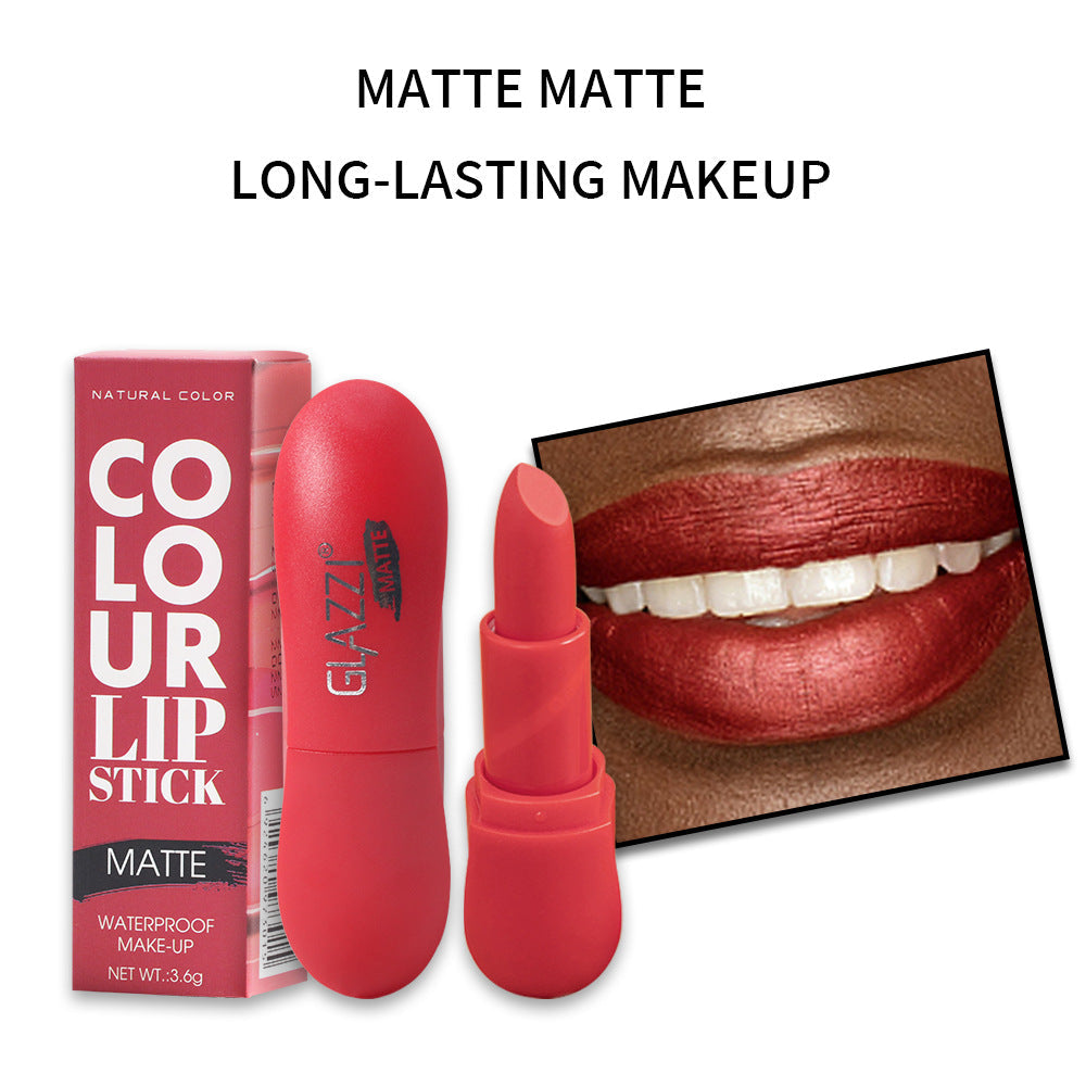 12-Color Matte Lipstick Palette for Long-Lasting Waterproof Makeup