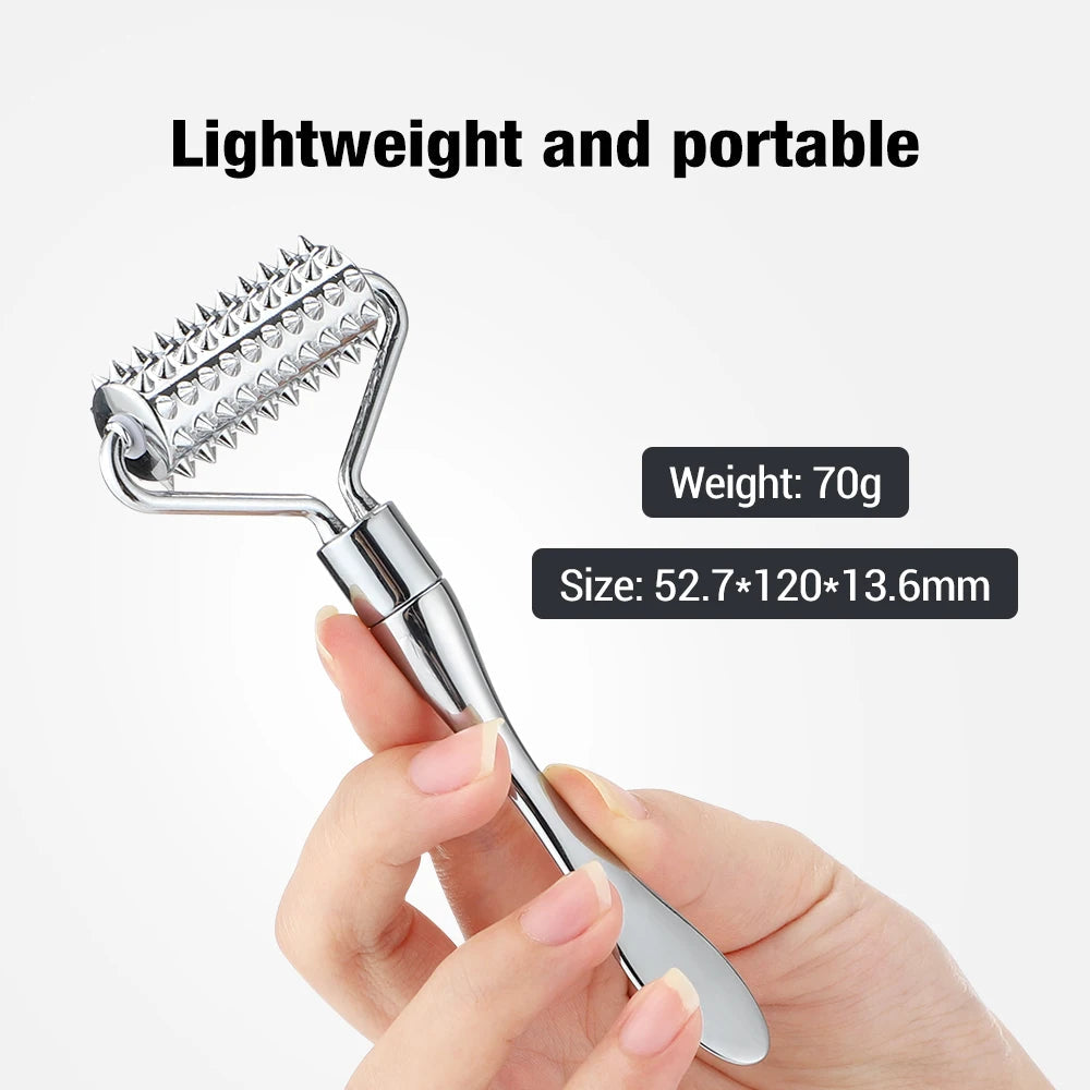 Stainless Steel Facial Roller Massage Tool for Skin Care