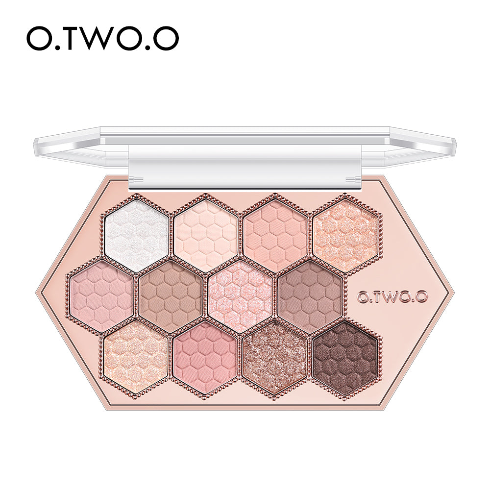 Honeycomb Hexagonal 12-Color Eyeshadow Palette for Natural Makeup