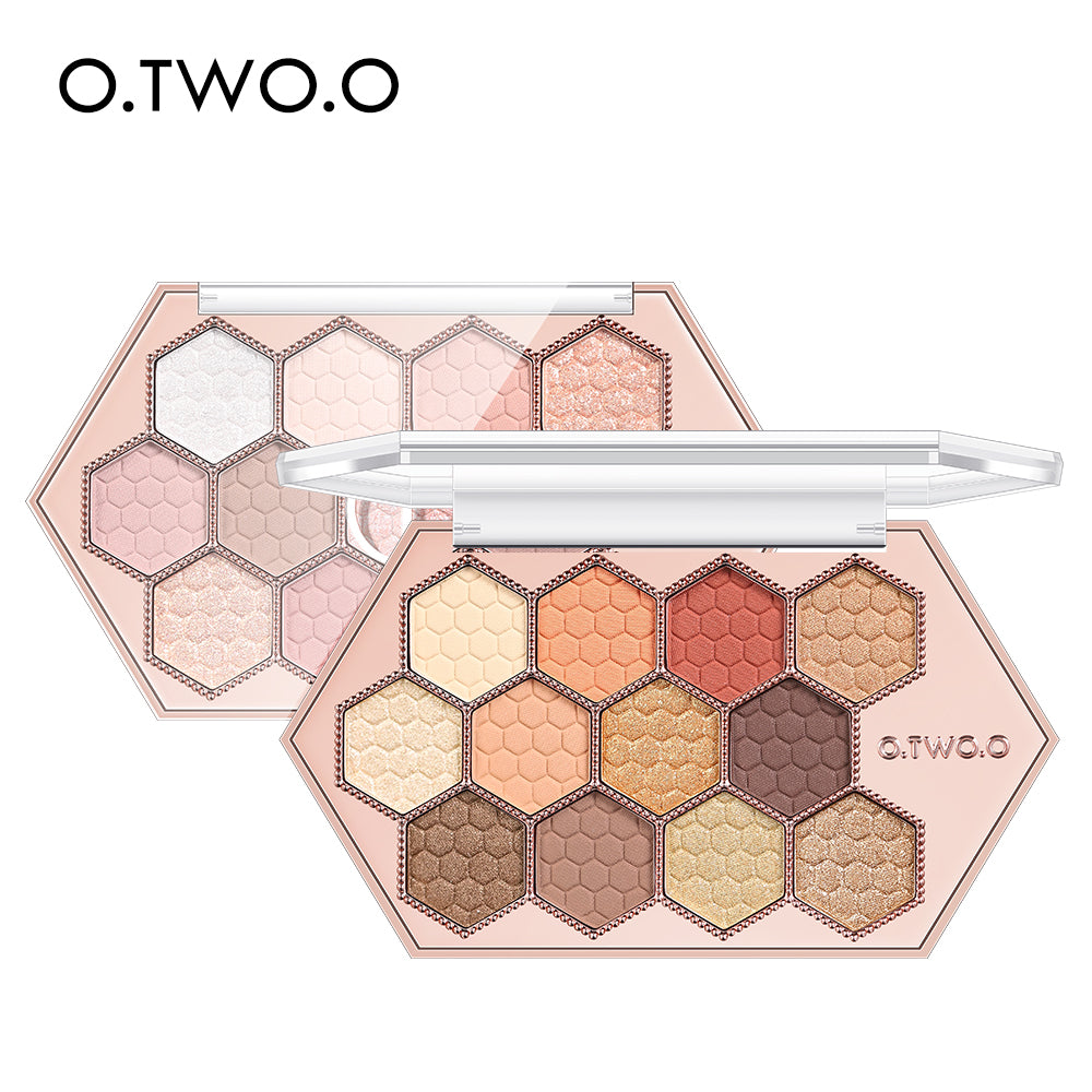 Honeycomb Hexagonal 12-Color Eyeshadow Palette for Natural Makeup