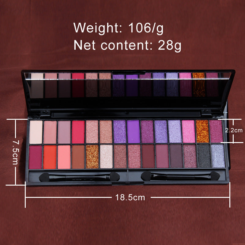 28 Color Eyeshadow Palette Beginners Makeup Matte Pearlescent