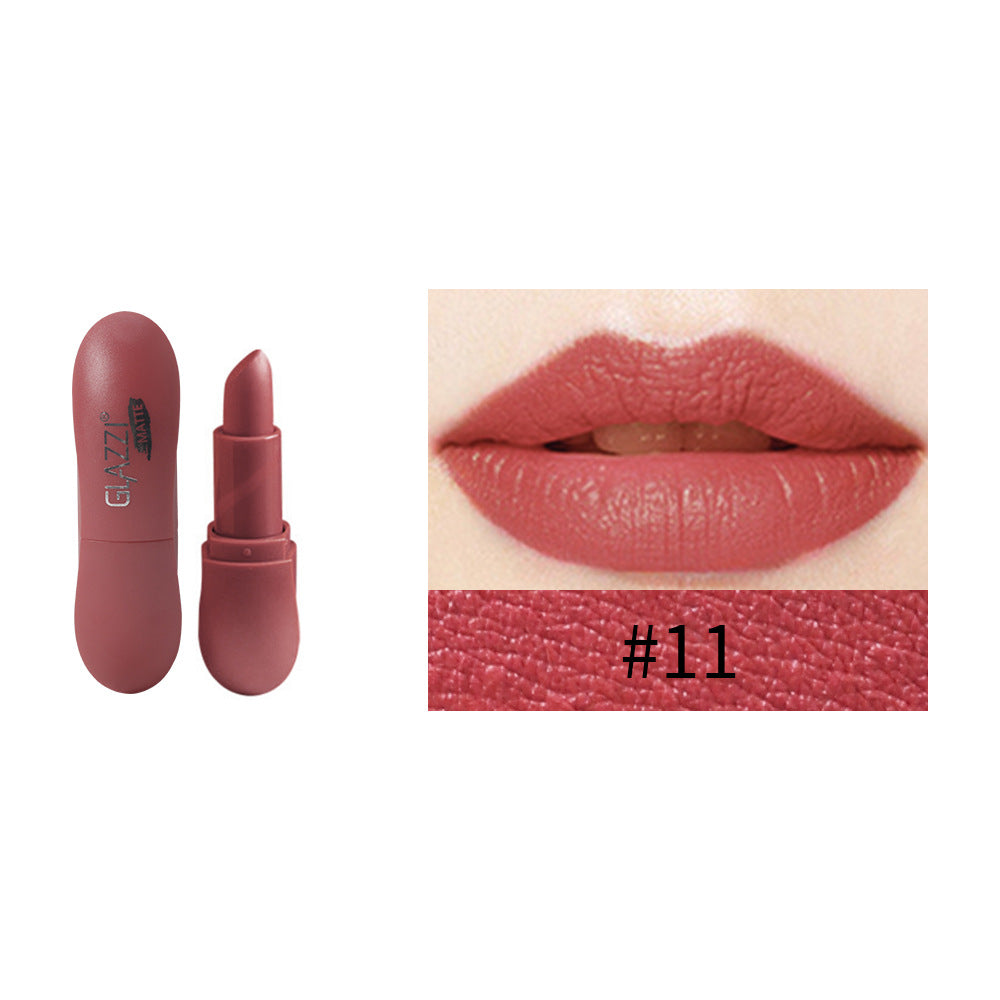 12-Color Matte Lipstick Palette for Long-Lasting Waterproof Makeup