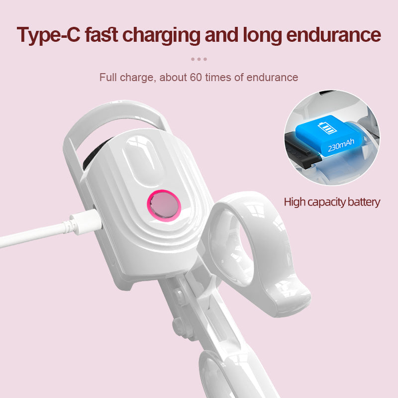 Electric Eyelash Curler with Adjustable Heat and Long-Lasting Curl