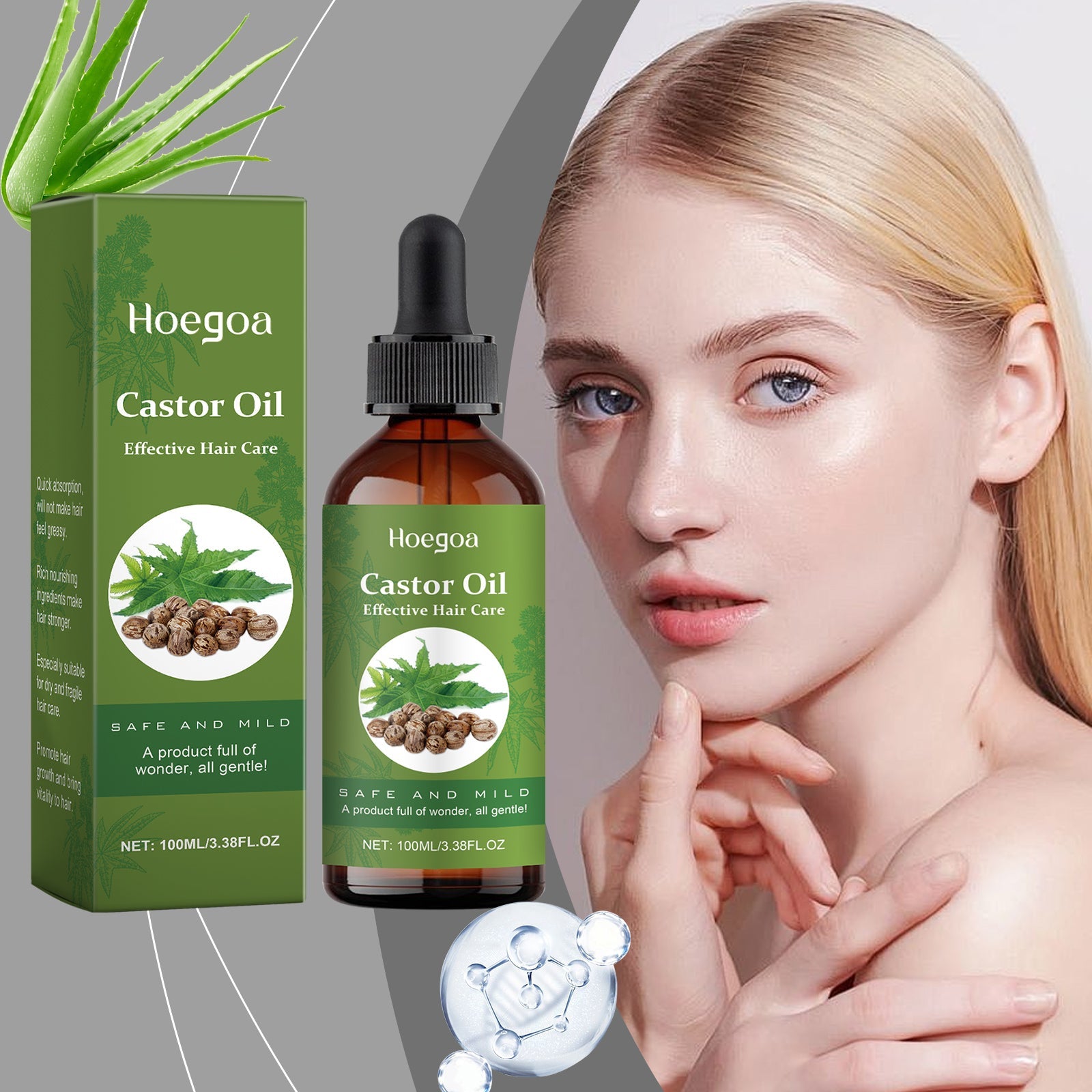 Castor Oil Hair Conditioner for Nourishing Shine Repair Care