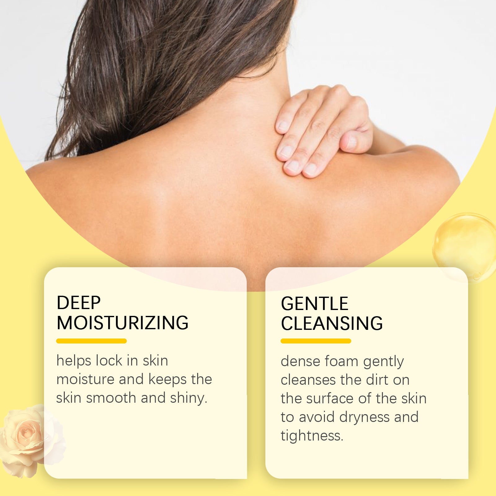 Perfumed Shower Gel for Hydrating Brightening Skin Care