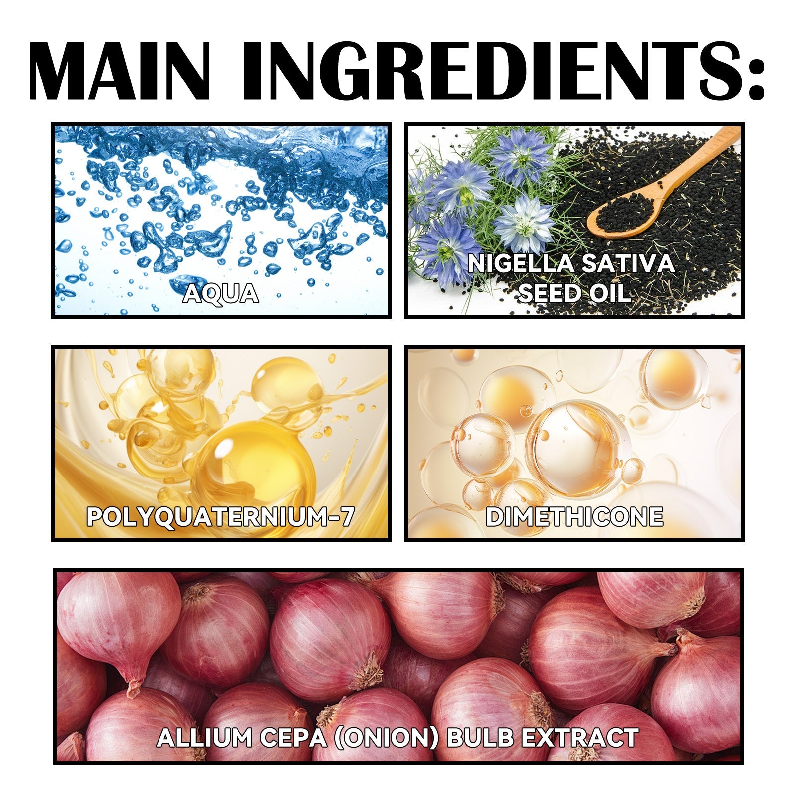 Red Onion Black Seed Oil Hair Conditioner for Shine Care