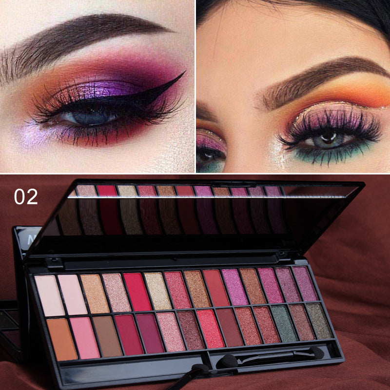 28 Color Eyeshadow Palette Beginners Makeup Matte Pearlescent