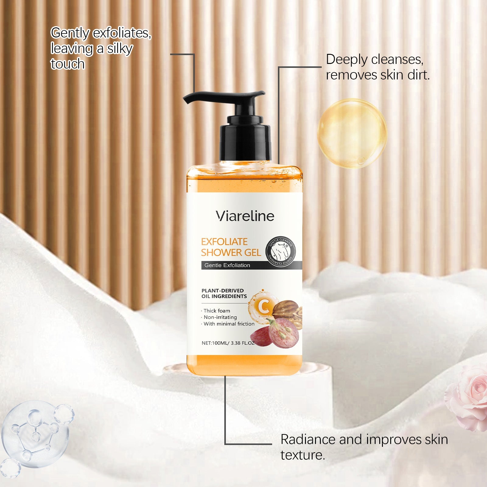 Exfoliating Body Cleanser for Smooth Hydrated Skin Care