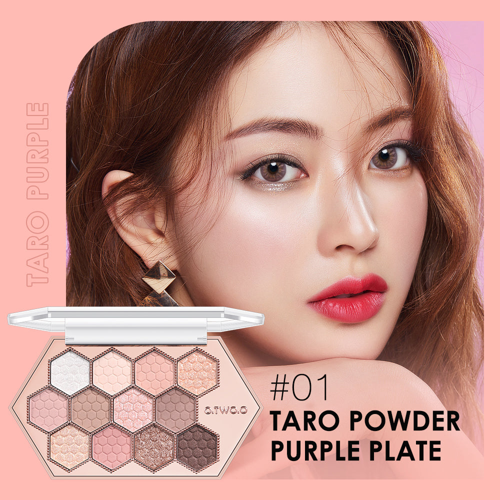 Honeycomb Hexagonal 12-Color Eyeshadow Palette for Natural Makeup