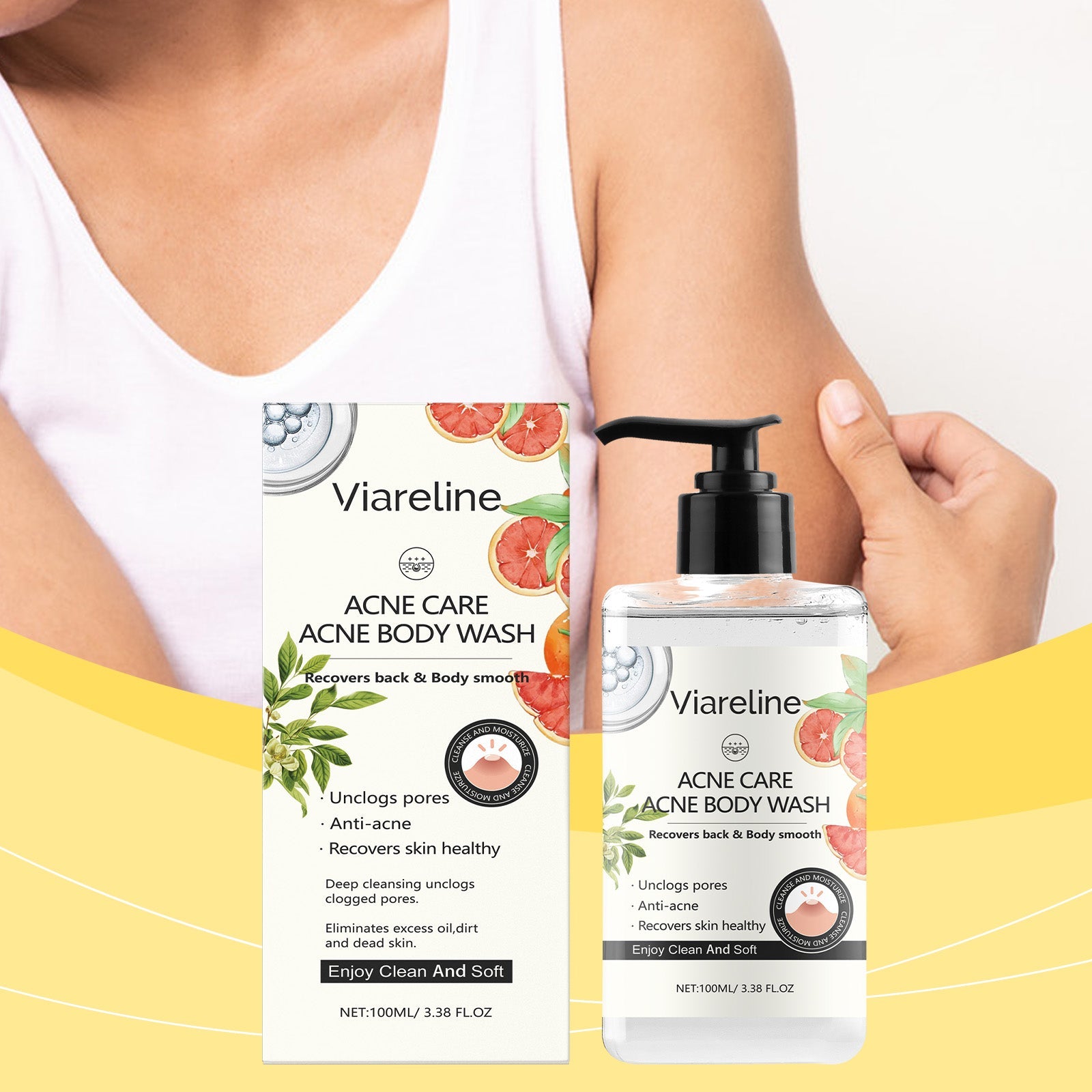 Soothing Shower Gel for Hydrating Skin Repair Care