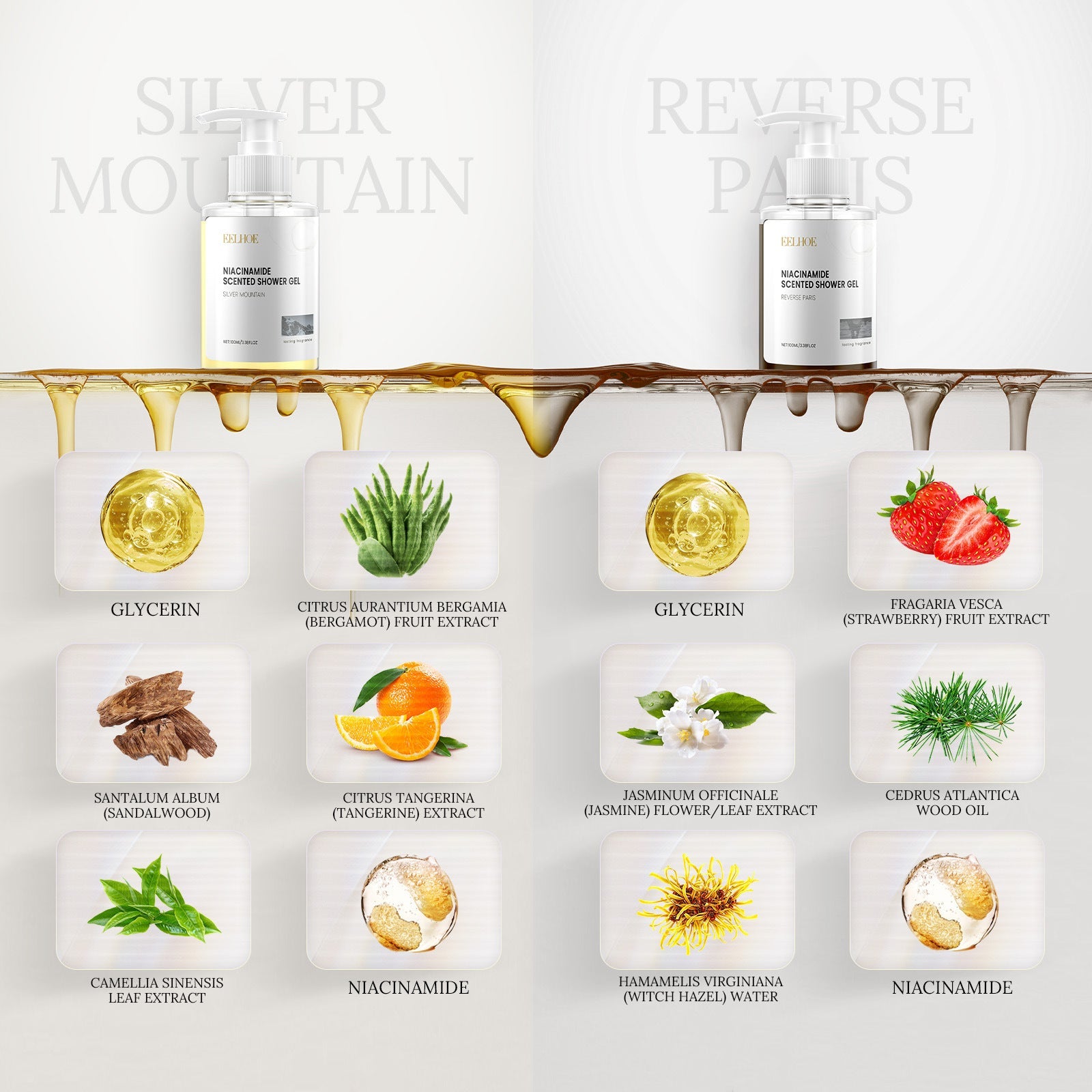 Niacinamide Body Wash for Brightening Hydrating Skin Care