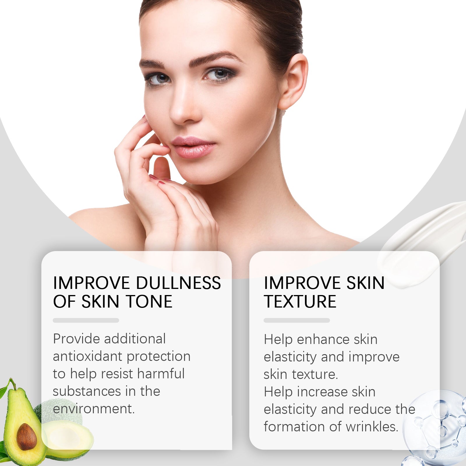 Collagen Facial Moisturizer for Hydrating Anti-Aging Skin Care Cream