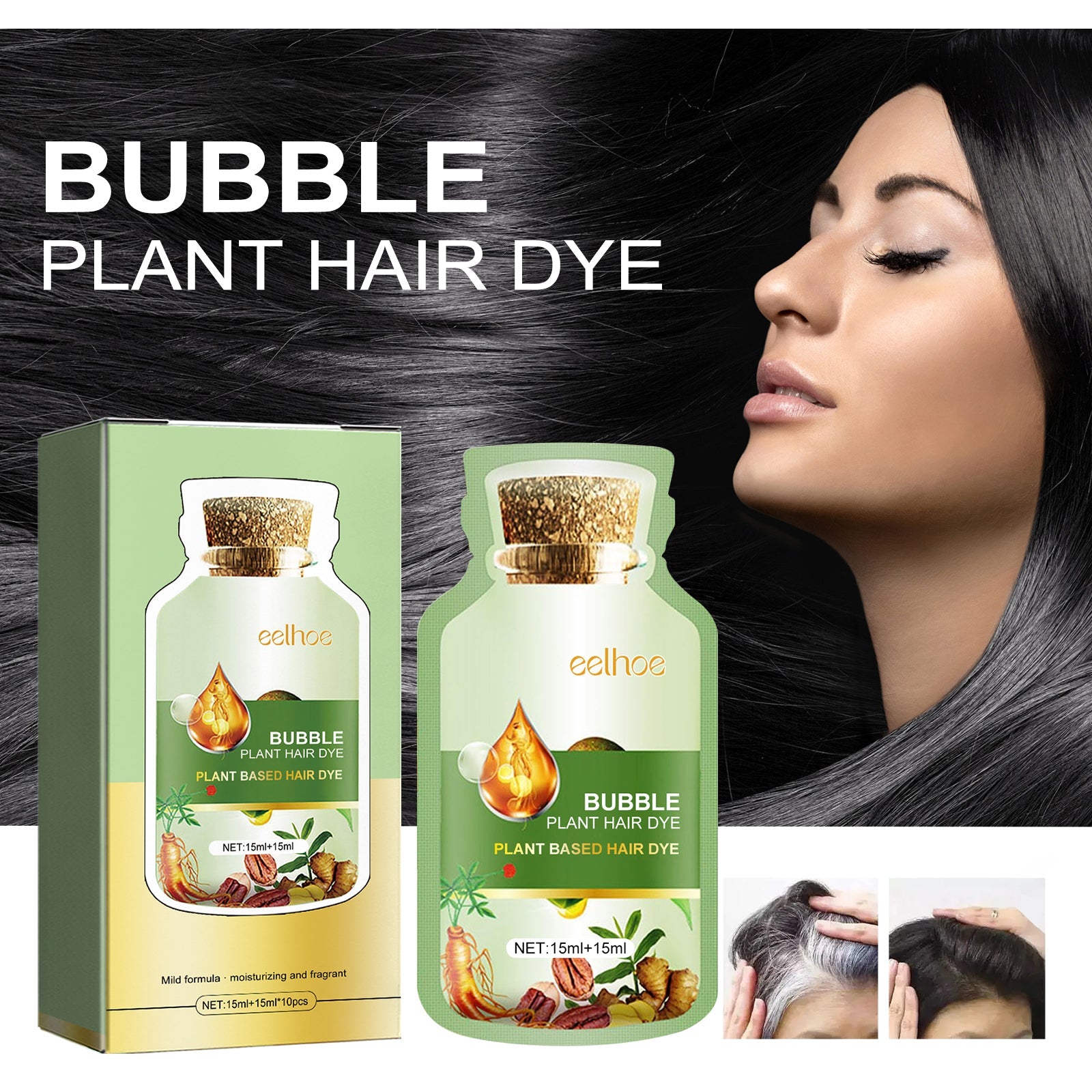 Bubble Hair Conditioner for Gentle Plant-Based Hair Care