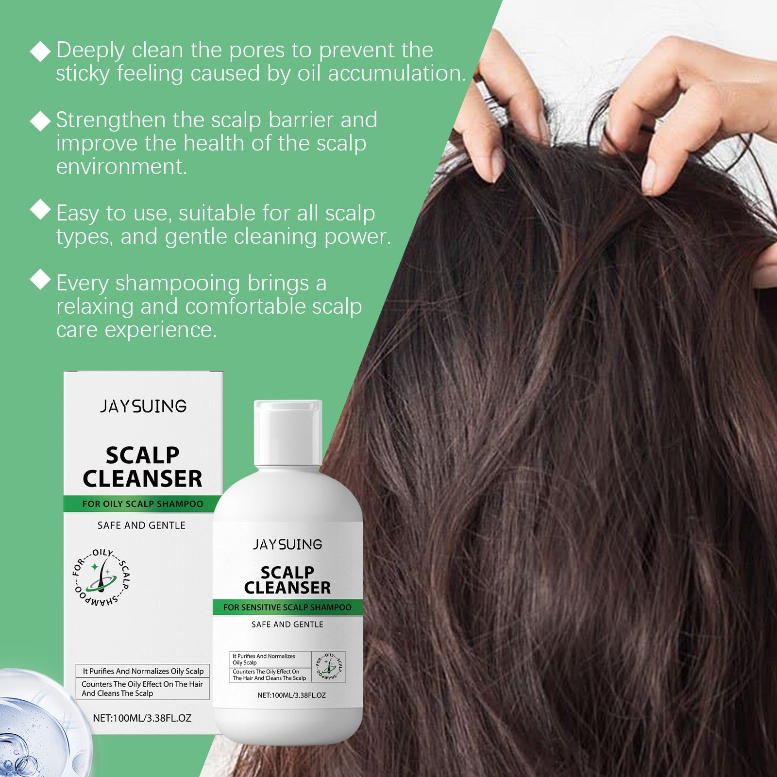 Oil Control Shampoo for Oily Scalp Hair Care Balance