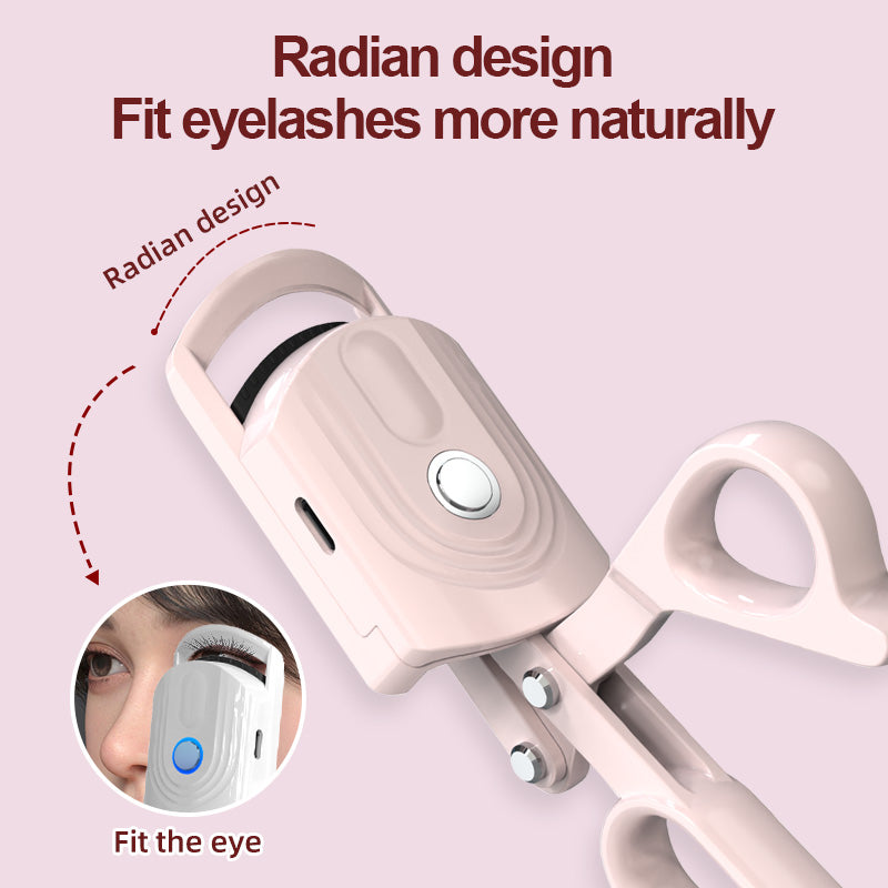 Electric Eyelash Curler with Adjustable Heat and Long-Lasting Curl